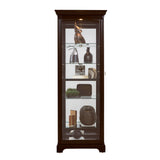 Pulaski Furniture Locking Slide Door 5 Shelf Curio Cabinet in Deep Cherry Brown 21459-PULASKI 21459-PULASKI