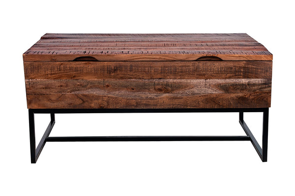 Porter Designs Lakewood Solid Acacia Wood Transitional Coffee Table Brown 05-190-04-0808