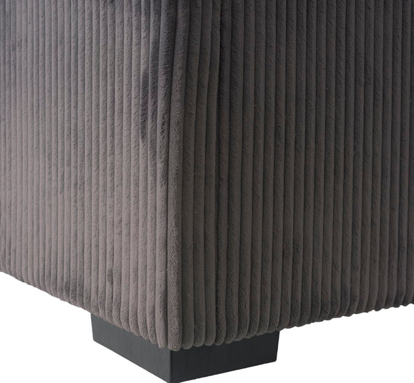 Porter Designs Big Chill Corduroy Contemporary Chair Gray 01-33C-03-2249A