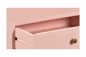 Porter Designs Capri Solid Wood Modern Nightstand Pink 04-108-04-6845
