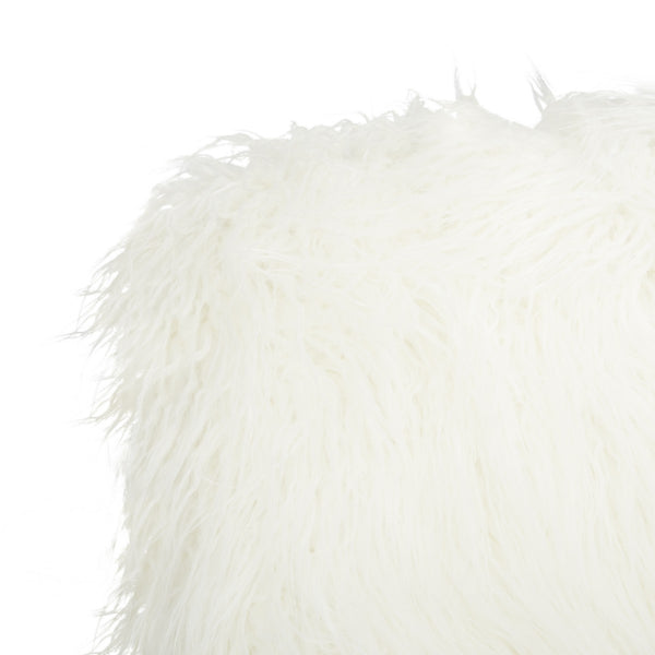 Safavieh Whitney Office Chair Faux Sheepskin Leg Swivel White Gold Metal Electroplating Iron OCH4505B 889048295315