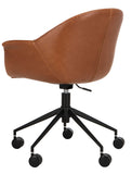 Safavieh Ember Office Chair Light Brown / Black OCH7002B 889048575448