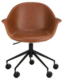 Safavieh Ember Office Chair Light Brown / Black OCH7002B 889048575448