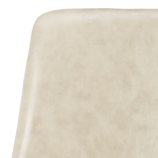 Safavieh Fletcher Office Chair Swivel Beige Chrome Metal Plating CA Foam Iron PU OCH7501B 889048494954