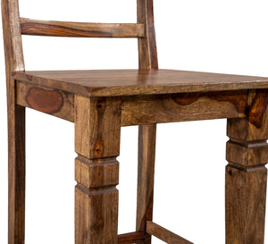 Porter Designs Tahoe Solid Sheesham Wood Natural Counter Chair Brown 07-196-02-9026H-1