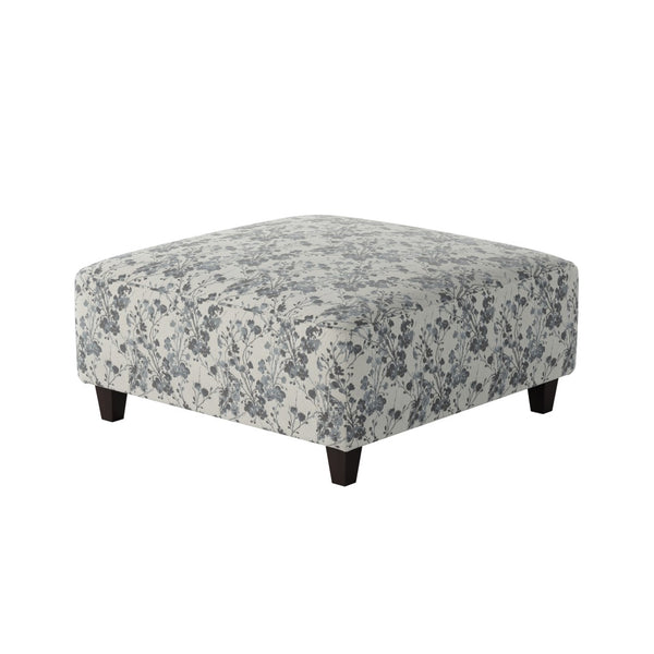 Fusion 109-C Transitional Cocktail Ottoman 109-C Freesia Denim 38" Square Cocktail Ottoman