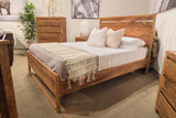 Porter Designs Urban Solid Sheesham Wood Queen Contemporary Bed Natural 04-117-14-1425-KIT