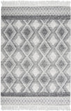 Nourison Nicole Curtis Series 3 SR301 Bohemian Handmade Hand Woven Indoor only Area Rug Grey/Ivory 5'3" x 7'6" 99446882714