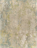 Odyssey ODY-2303 Modern Wool Rug ODY2303-912 Cream, Taupe, Light Gray, Medium Gray, Denim, Teal, Grass Green 100% Wool 9' x 12'