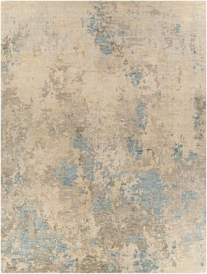 Odyssey ODY-2305 Modern Wool Rug ODY2305-912 Charcoal, Denim, Medium Gray, Light Gray, Beige, Cream 100% Wool 9' x 12'