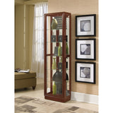 Pulaski Furniture Tall Traditional 5 Shelf Curio Cabinet in Cherry Brown 21000-PULASKI 21000-PULASKI