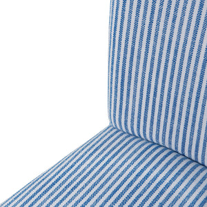 Milton Fabric Bar Stool - Upscale Comfort with Classic Parsons Style and Natural Wood Legs for Dining