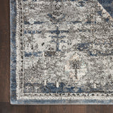Nourison Kathy Ireland American Manor AMR02 French Country Machine Made Power-loomed Indoor only Area Rug Blue 5'3" x 7'3" 99446883186