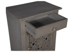 Porter Designs Mandala Solid Wood Vintage Nightstand Gray 04-196-04-BCC01BS