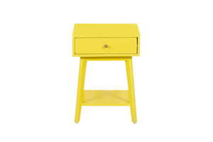 Porter Designs Capri Solid Wood Modern Nightstand Yellow 04-108-04-6844
