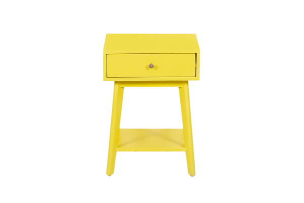 Porter Designs Capri Solid Wood Modern Nightstand Yellow 04-108-04-6844