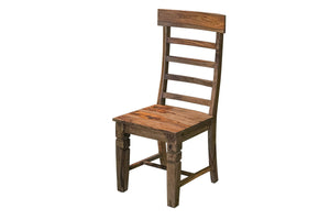 Porter Designs Taos Solid Sheesham Wood Ladderback Natural Dining Chair Brown 07-196-02-9017H-1