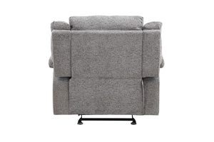 Porter Designs Ronan Soft Gray Chenille Transitional Recliner Gray 03-201C-11-8078