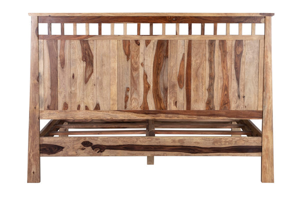 Porter Designs Kalispell Solid Sheesham Wood King Natural Bed Natural 04-116-17-PDU101-KIT