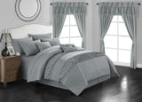 Mykonos Grey Queen 20pc Comforter Set