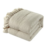 Kensley Beige Queen 5pc Comforter Set