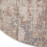 Nourison Rustic Textures RUS06 Painterly Machine Made Power-loomed Indoor Area Rug Beige/Grey 7'10" x round 99446835956
