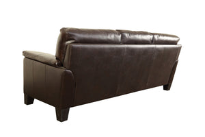 Porter Designs Alto Top Quality Leather Transitional Sofa Brown 02-189C-01-3618