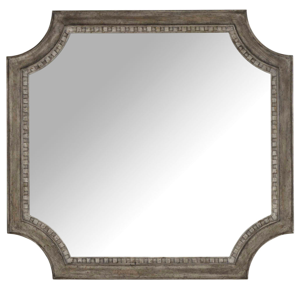 Hooker Furniture True Vintage Traditional-Formal Shaped Mirror in Hardwood Solids, Resin and Mirror 5701-90008