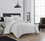 Blaine Gray Queen 3pc Duvet Set