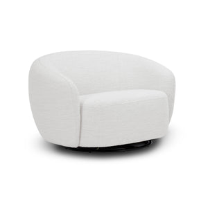 VIG Furniture Modrest Omaha - Modern Swivel Off White Fabric Chair VGKK-KF2823-BEI-CH