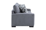 Porter Designs Clayton Soft Microfiber Modern Sofa Gray 01-207C-01-5345