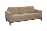 Porter Designs Annie Wood Trim Contemporary Sofa Cream 01-216-01-3039