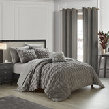 Mercer Grey Twin 6pc Comforter Set