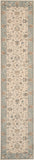 Nourison Living Treasures LI16 Persian Machine Made Loom-woven Indoor only Area Rug Ivory/Aqua 2'6" x 12' 99446738448