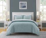 Blaine Green Twin 5pc Duvet Set