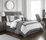 Hortense Grey Twin 6pc Comforter Set