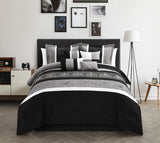 Euphoria Black Queen 8pc Non Kit Comforter