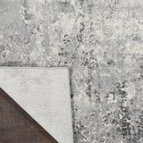 Nourison Rustic Textures RUS07 Painterly Machine Made Power-loomed Indoor Area Rug Grey/Beige 9'3" x 12'9" 99446496270