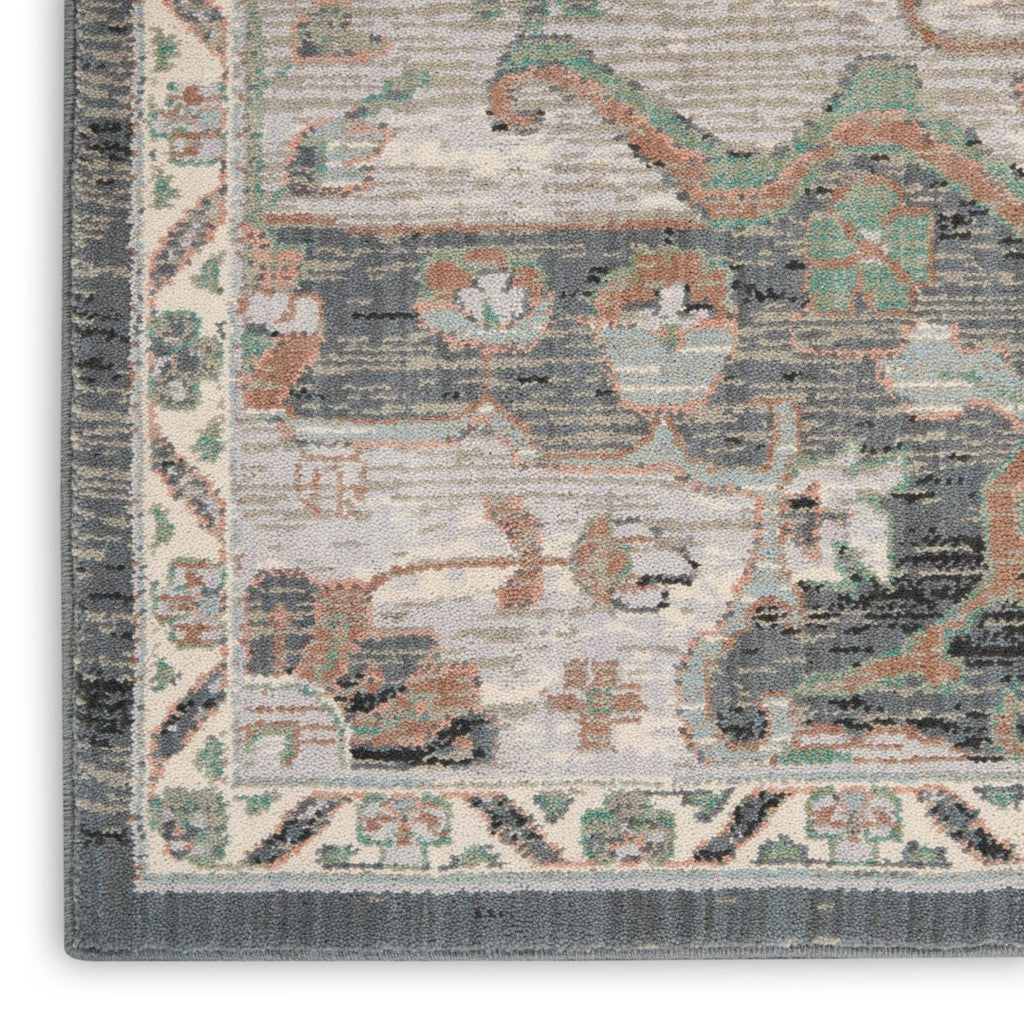 Nourison Parisa PSA01 French Country Machine Made Loom-woven Indoor Area Rug Grey Sage 7'9" x 9'9" 99446857712