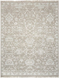 Nourison Elan ELN05 Vintage Handmade Knotted Indoor only Area Rug Grey 5'6" x 8' 99446377975