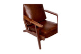 Porter Designs Corvallis Solid Sheesham Wood Modern Accent Chair Brown 02-108-06-0441