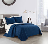 Marling Blue Queen 3pc Quilt Set