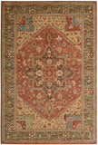 Nourison Living Treasures LI01 Persian Machine Made Loomed Indoor only Area Rug Rust 3'6" x 5'6" 99446670649