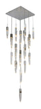 Bethel Chrome Chandelier in Metal & Crystal