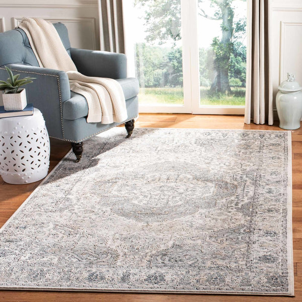 Oregon 800 Oregon 867 Traditional Power Loomed 80%Polypropylene, 20%Polyester Rug Ivory / Grey