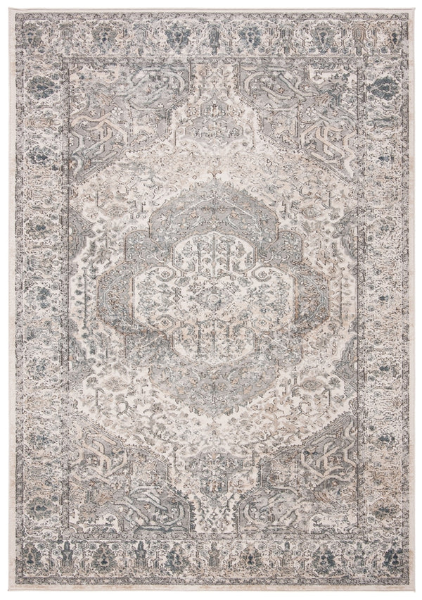 Oregon 800 Oregon 867 Traditional Power Loomed 80%Polypropylene, 20%Polyester Rug Ivory / Grey