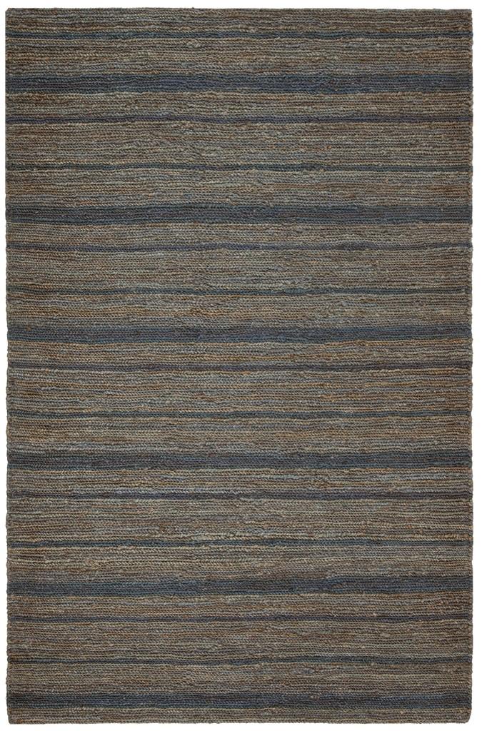 Organic Org115  Hand Knotted Jute Rug Blue