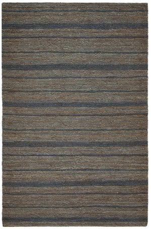 Organic Org115  Hand Knotted Jute Rug Blue