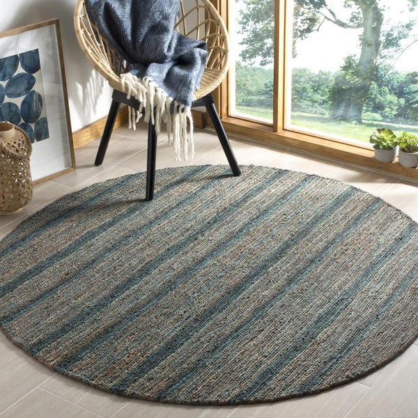 Organic Org115  Not Available Jute Rug Blue