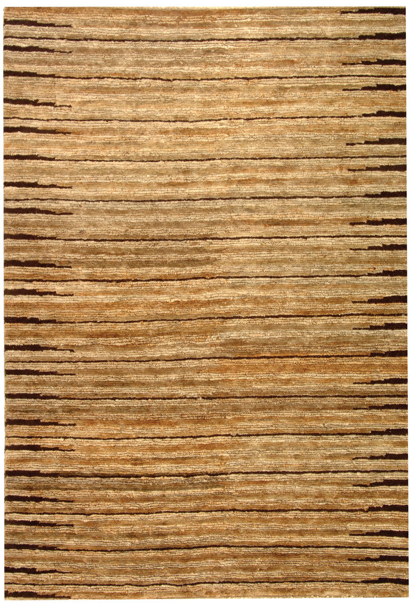 Organic Org211  Hand Knotted Jute Rug Natural